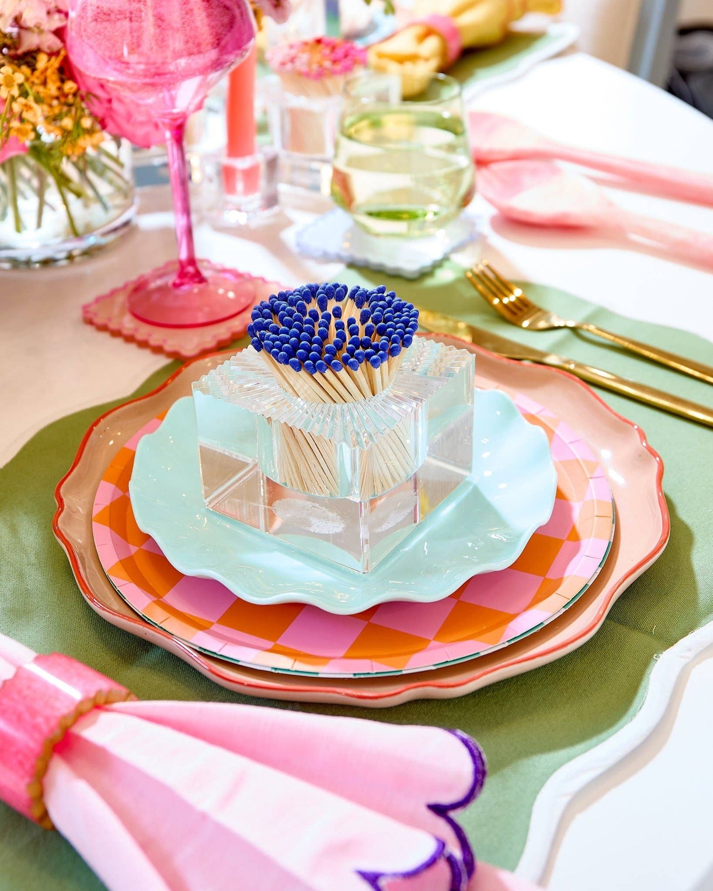 Square Match Striker | Royal Blue Matches