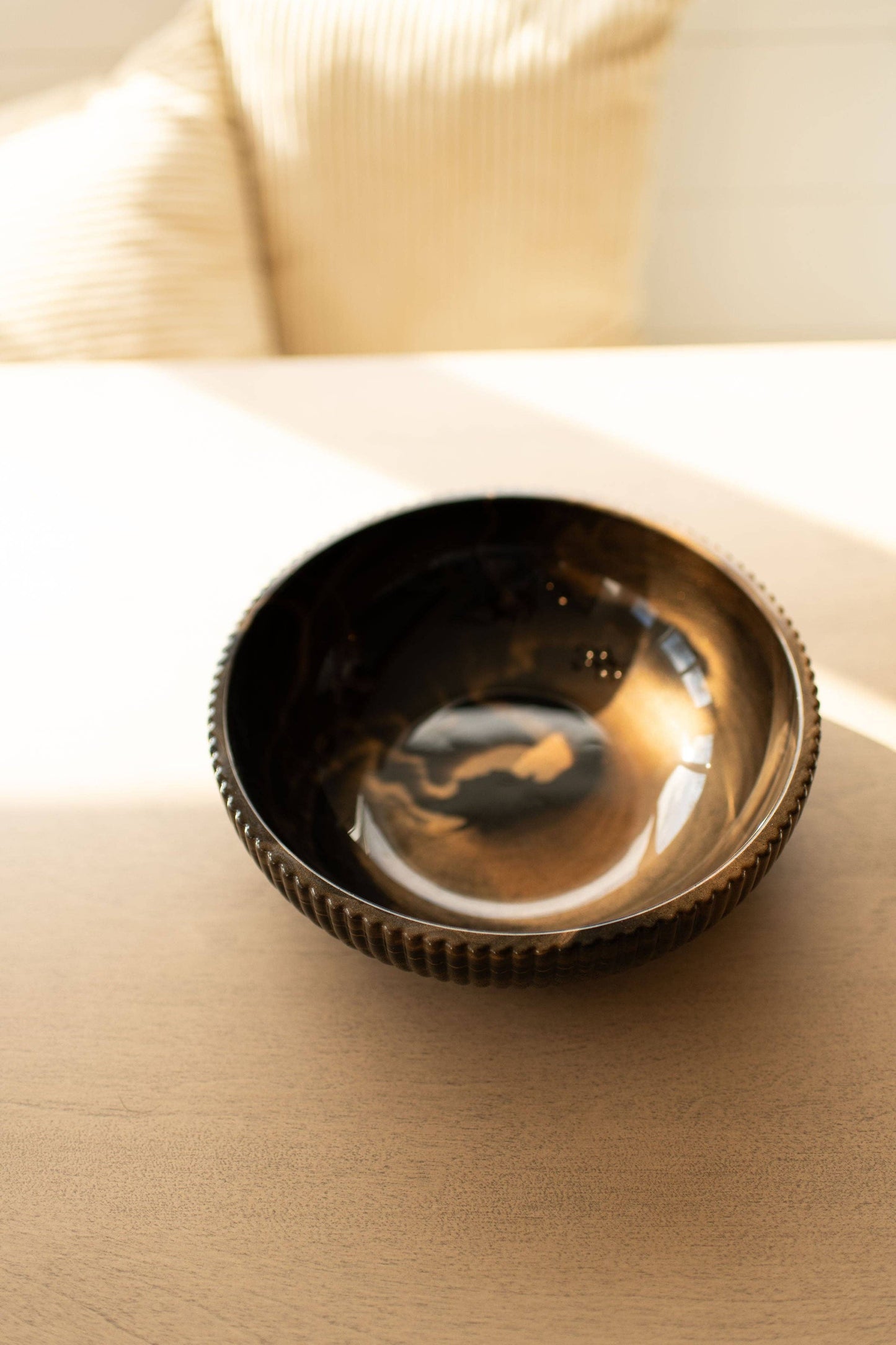 Natural Resin Fruit Bowl