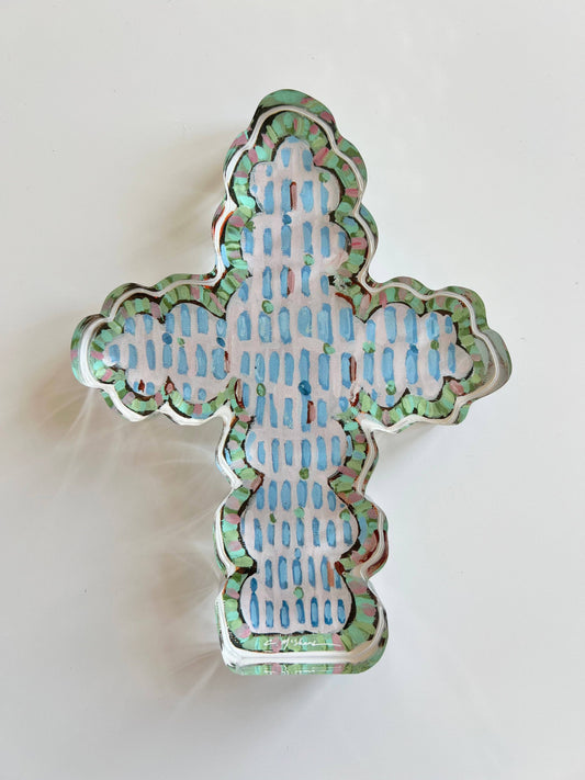 "Faithful Cross I" acrylic
