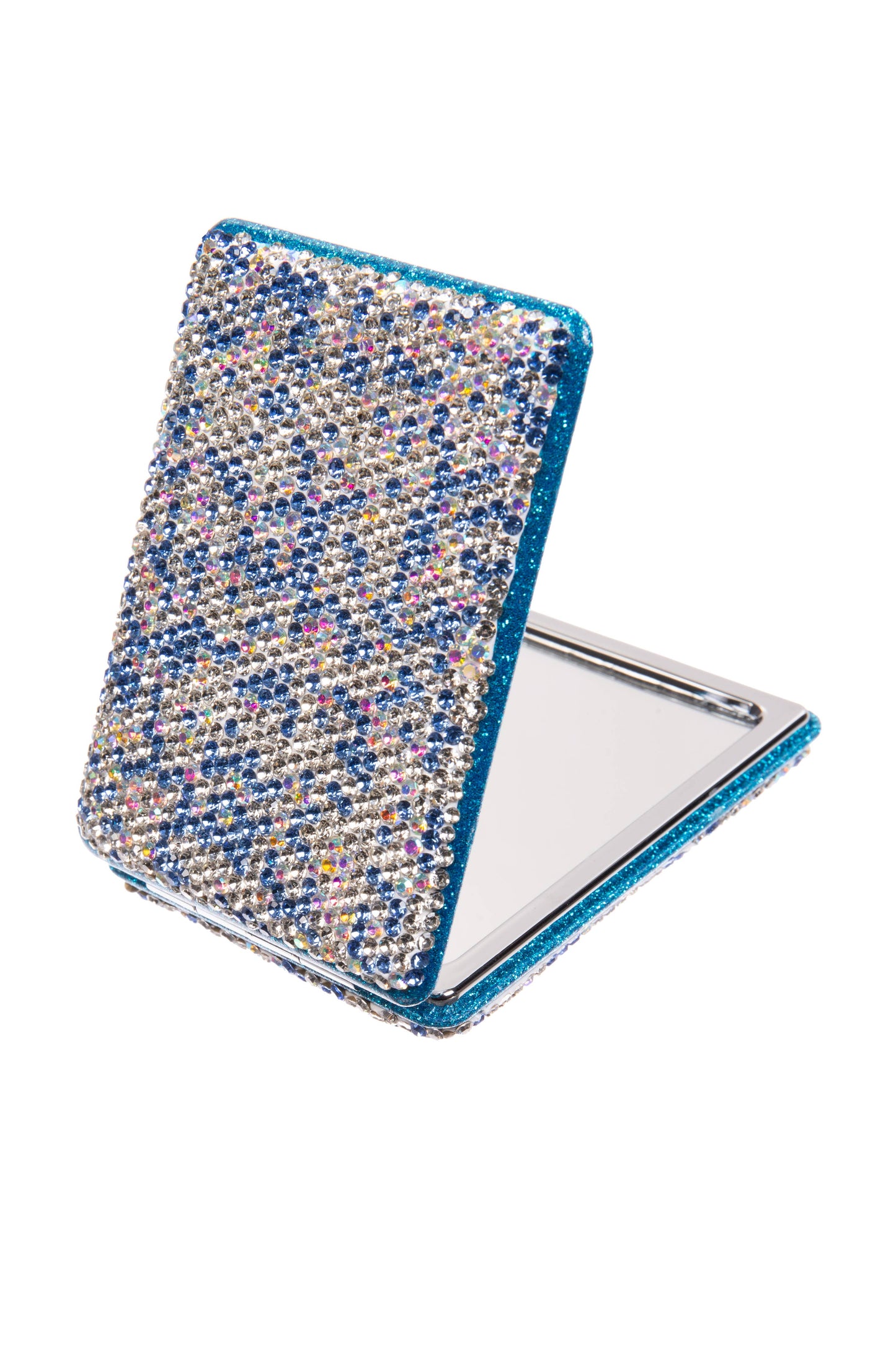 Square Rhinestone Folding Makeup Mirror