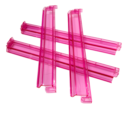 Pink Mahjong Rack and Pusher Set of 4