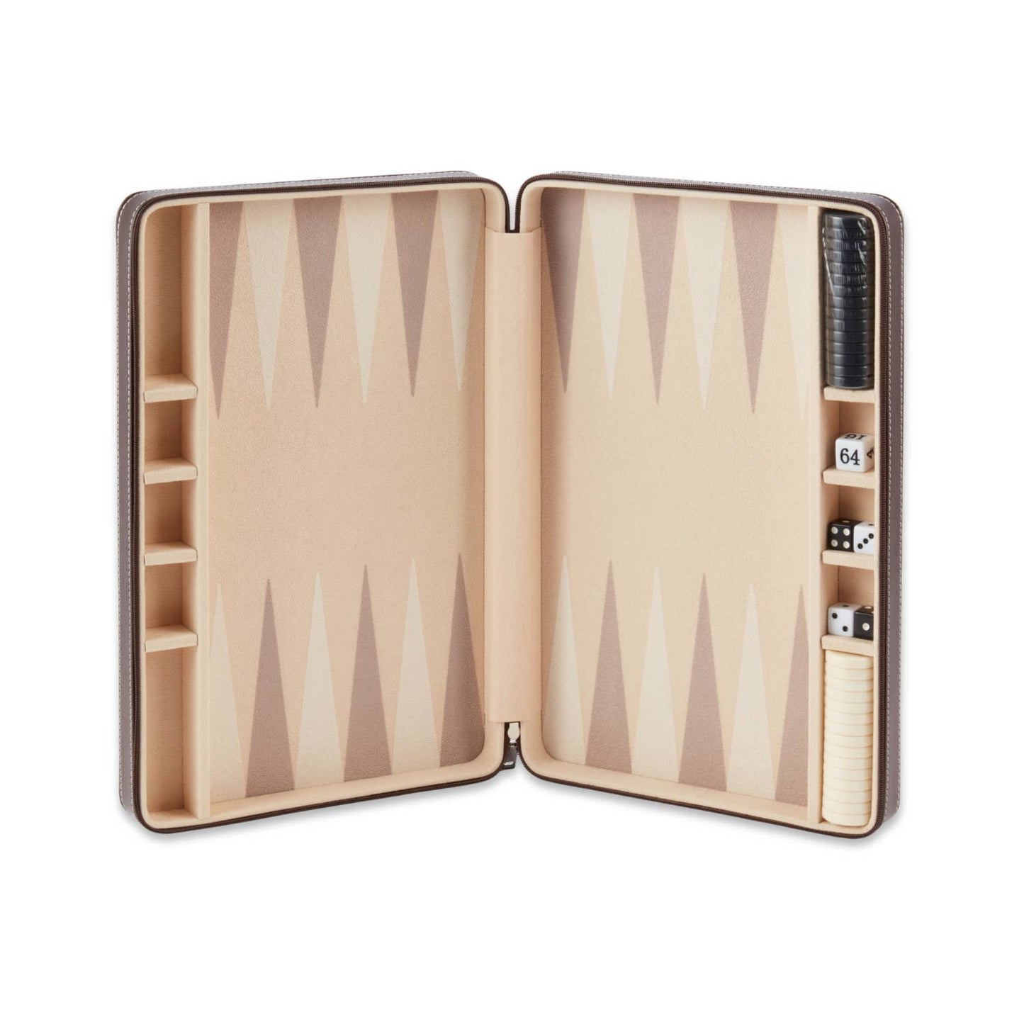 Backgammon Set in Leather Case