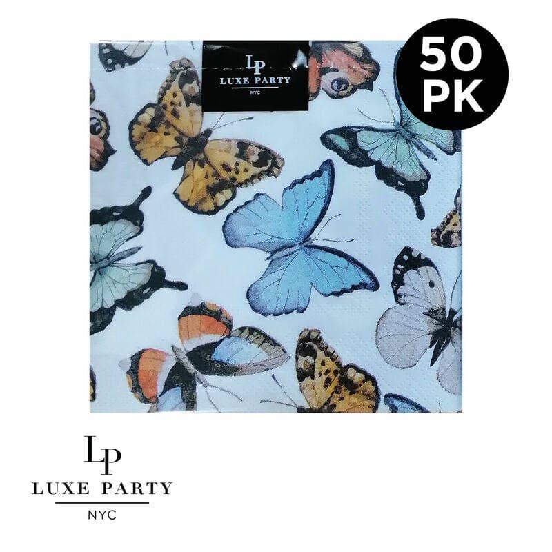 Butterfly Paper Cocktail Napkins - Thumbnail 2