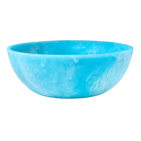 Lucente Resin Matte Blue Salad Bowl