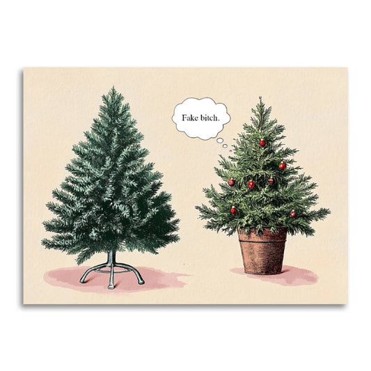 Funny Christmas Card - Fake Bitch