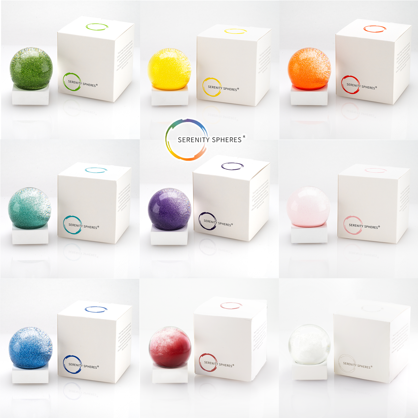 Pink Serenity Sphere Snow Globe