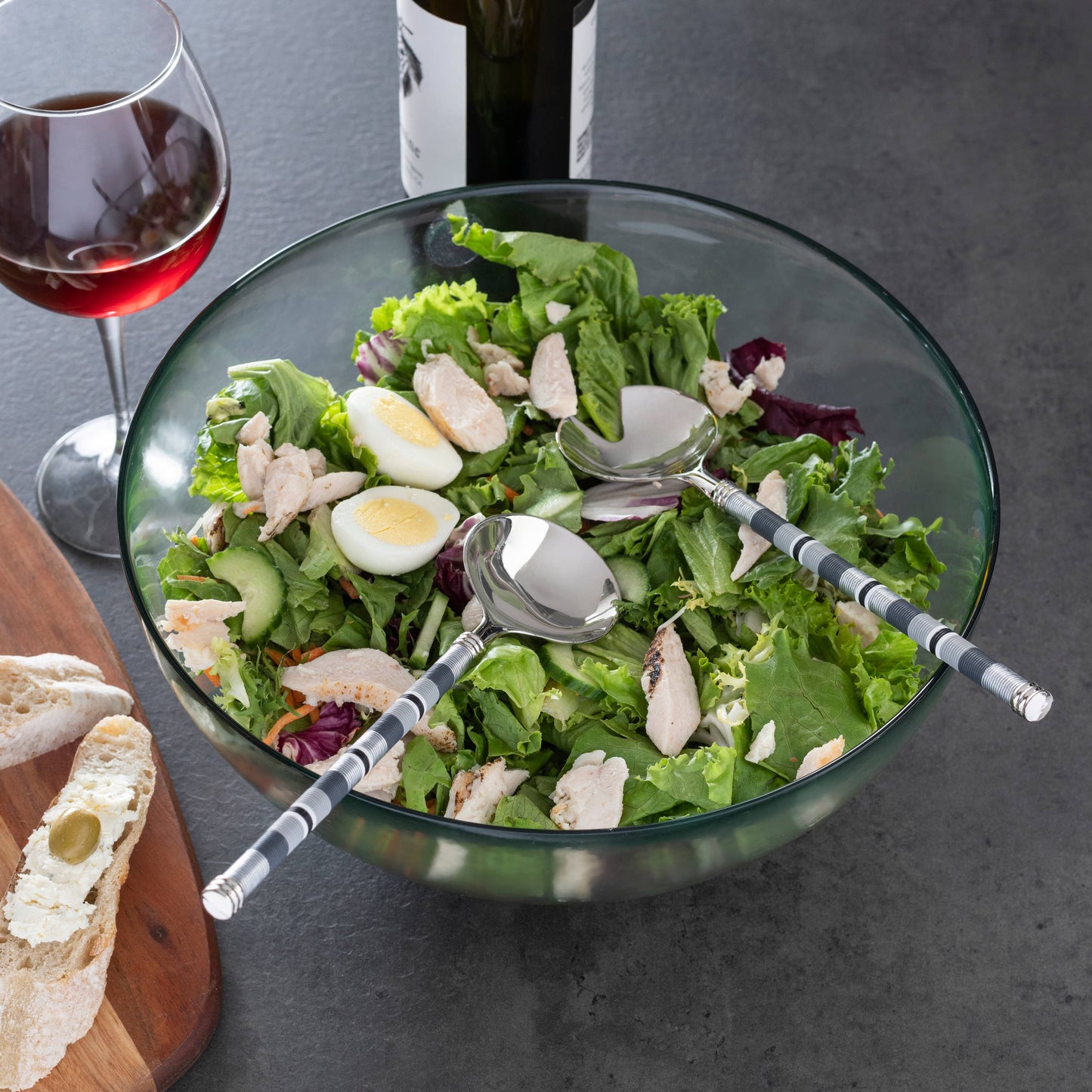 Zulu Salad Servers - Shades of Graphite