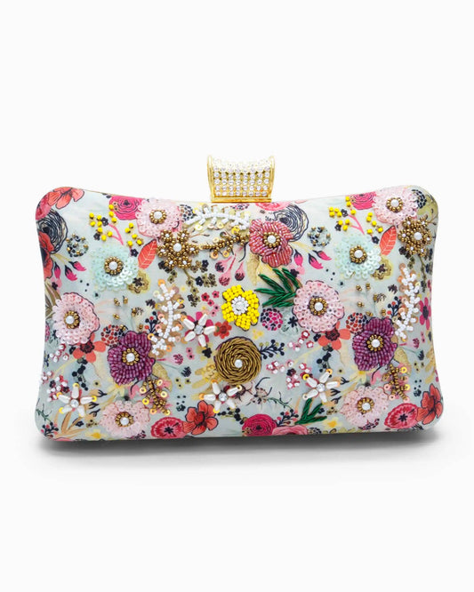 Floral Meadow Evening Clutch