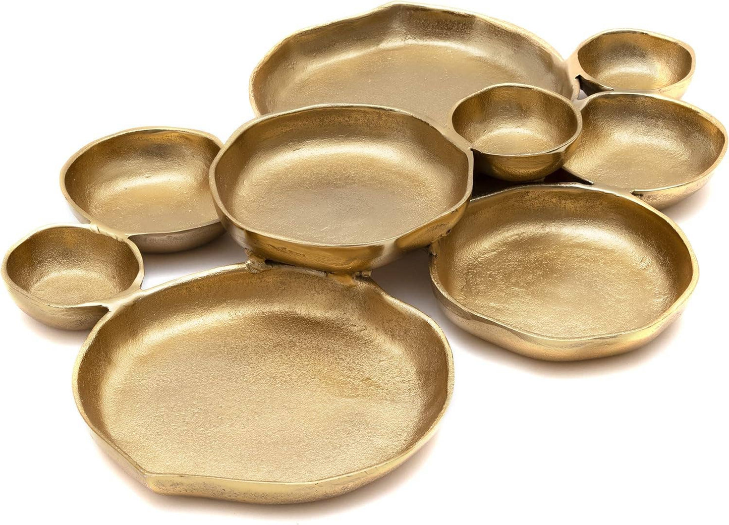 Cluster Decorative Bowls, Bright Gold Brass - Decoration