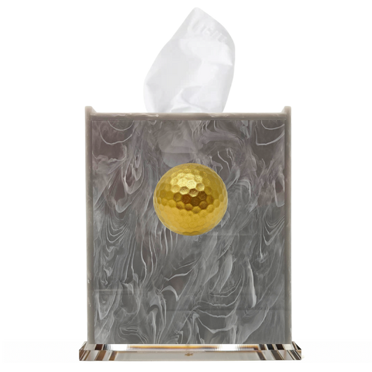 Golf Ball Boutique Tissue Box Cover