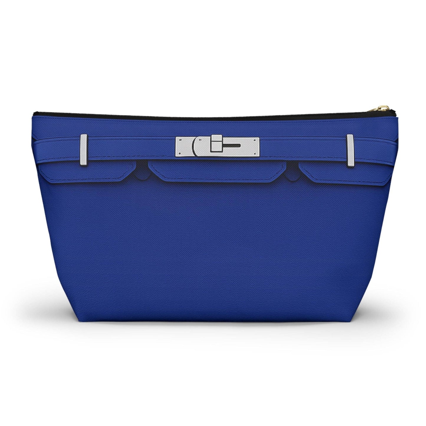 Canal Street Blue Large Makeup Bag —  T-Bottom Travel Bag