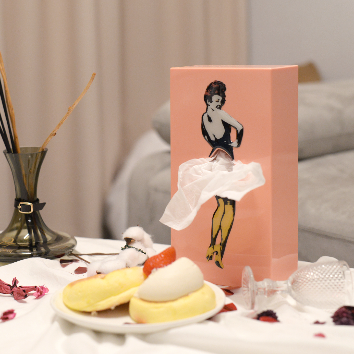 Flying Skirt Tissue Box