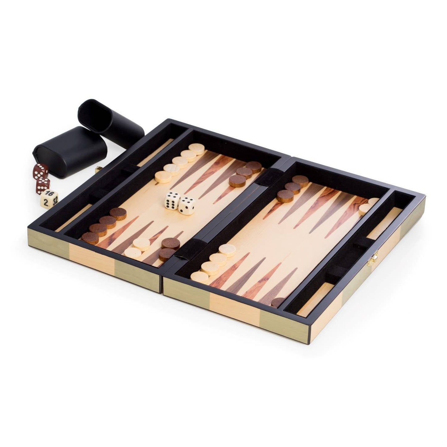 Backgammon Set in Birch Wood