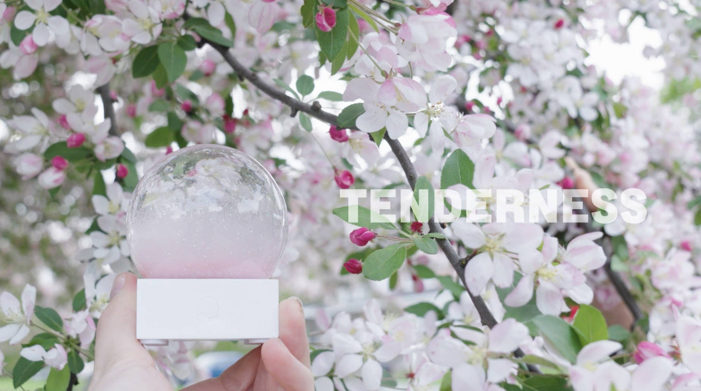 Pink Serenity Sphere Snow Globe
