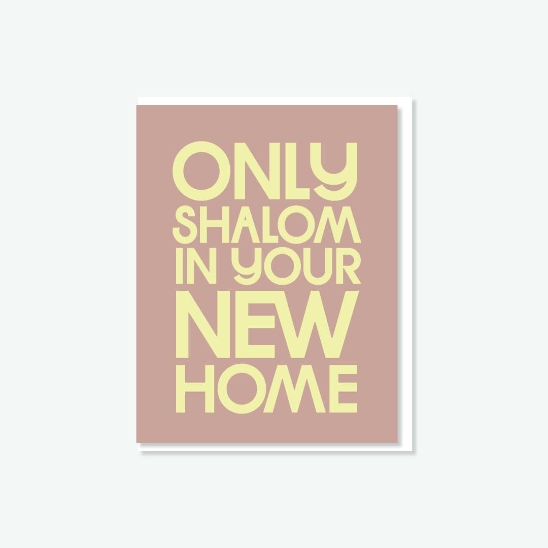 Only Shalom in your New Home Card
