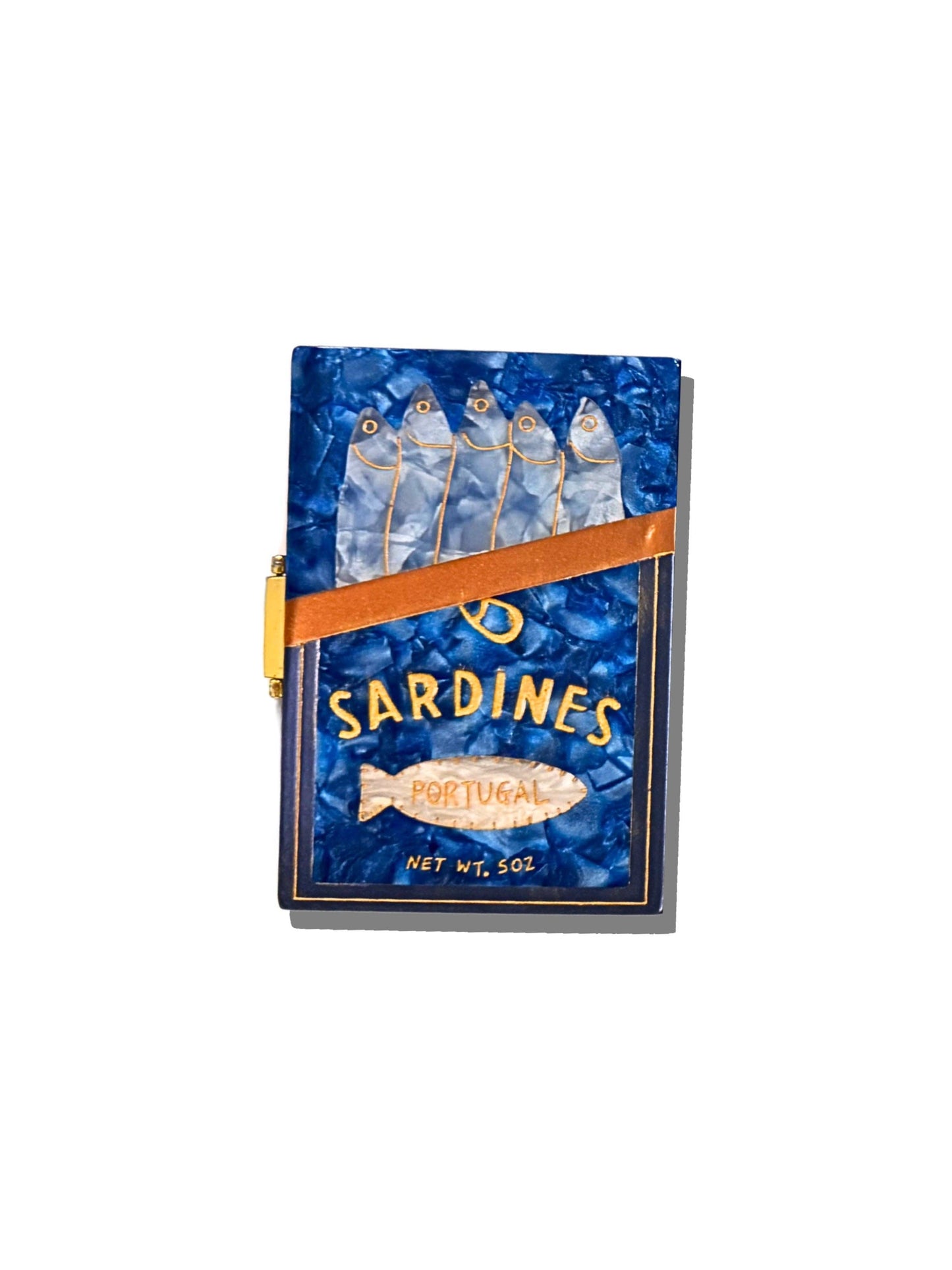 Hand-painted Sardines Travel Jewelry Box