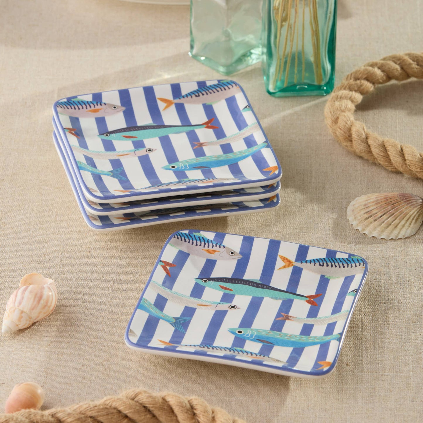 Something Fishy Canape Plates, 6"