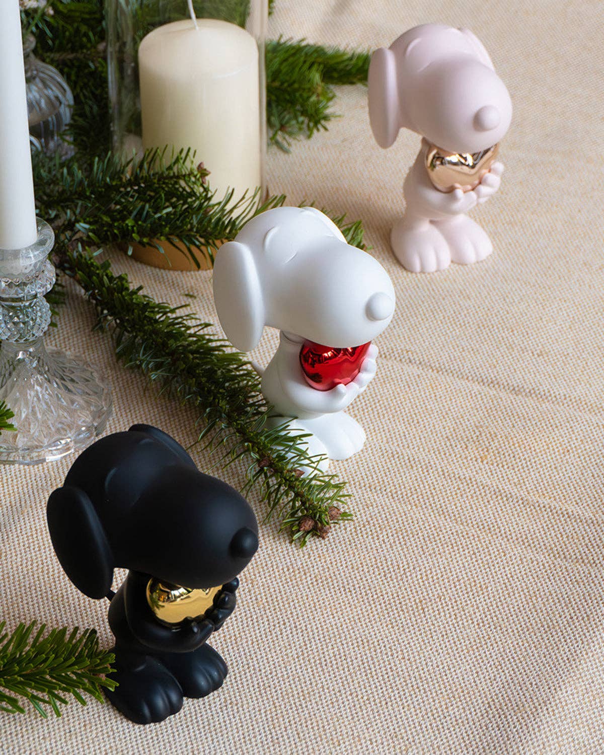 Set of 3 Snoopy Heart - LD Studio - Multi - 4 in