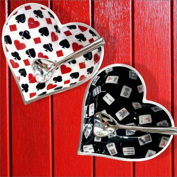 Happy Card Heart - Canasta Heart with Heart Spoon