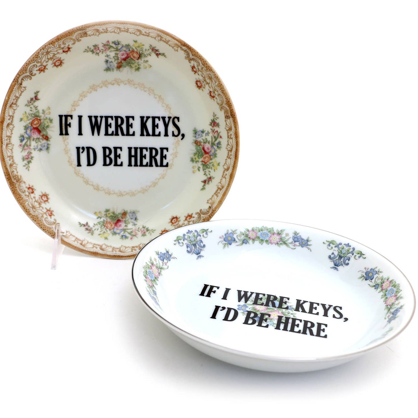 Vintage 8" Key Bowl "If I Were Keys I'd Be Here”