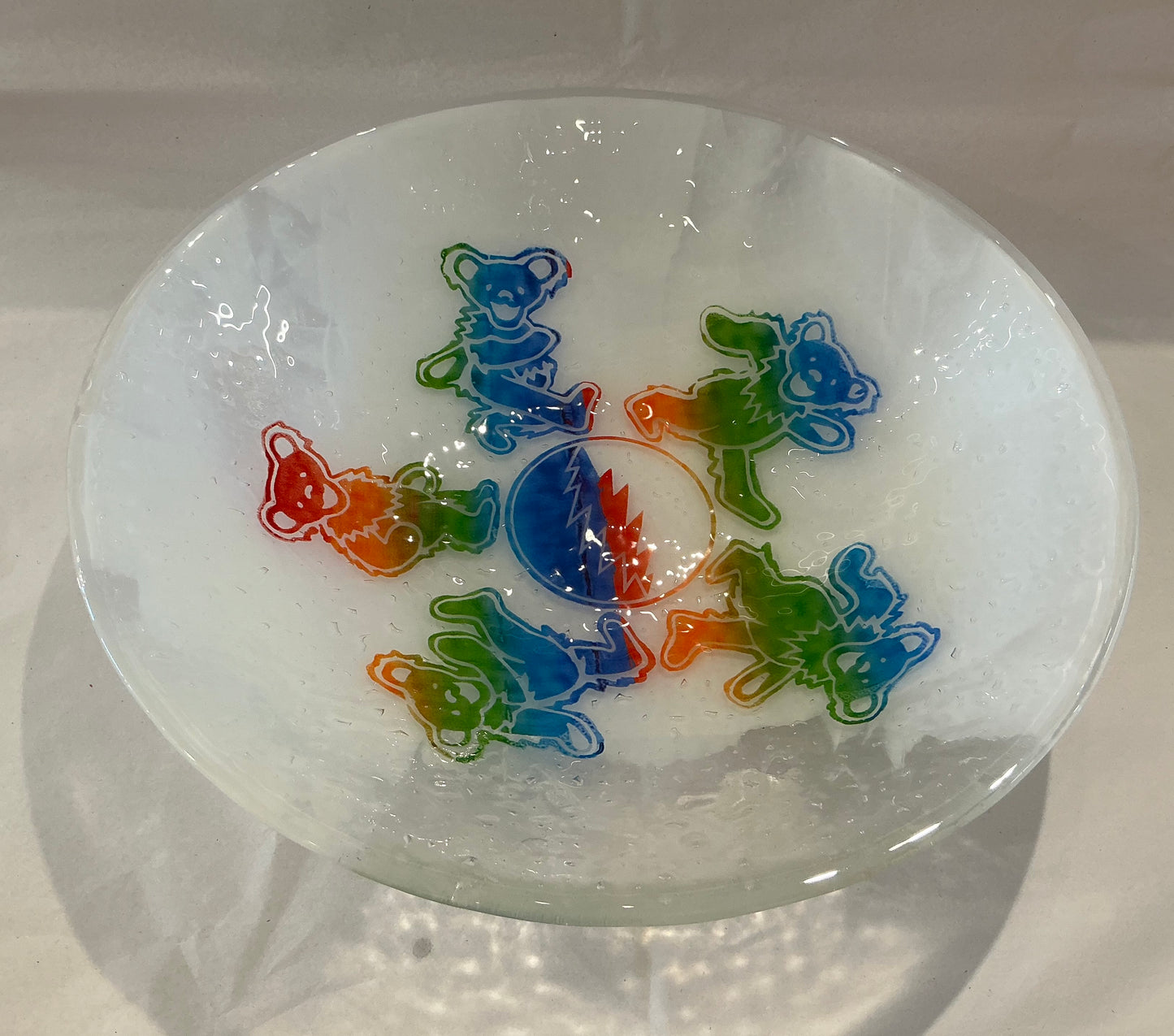 Grateful Dead “Dancing Bears” Glass Bowl