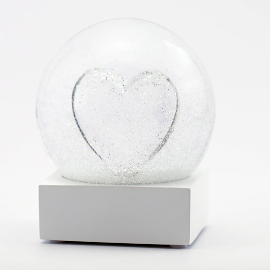 Crystal Heart Snow Globe