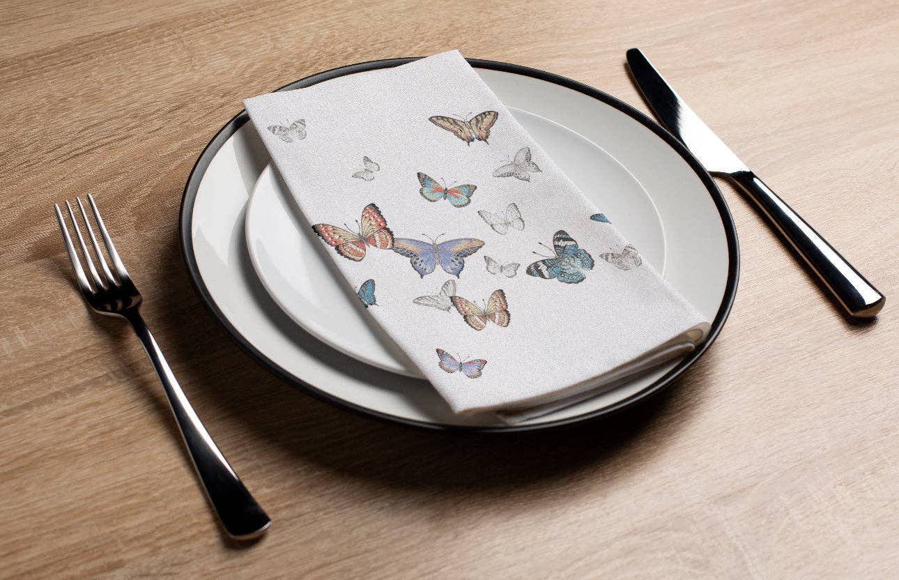 Butterflies - Printed Guest Towel/Napkin