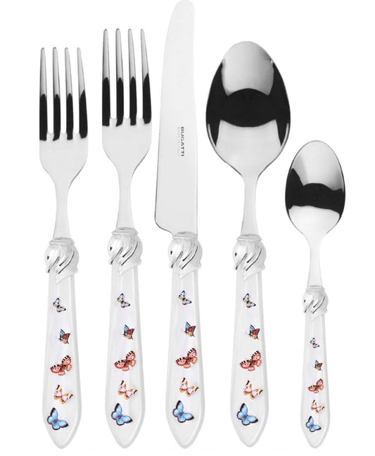 Butterlies 5 Piece Place Setting- White
