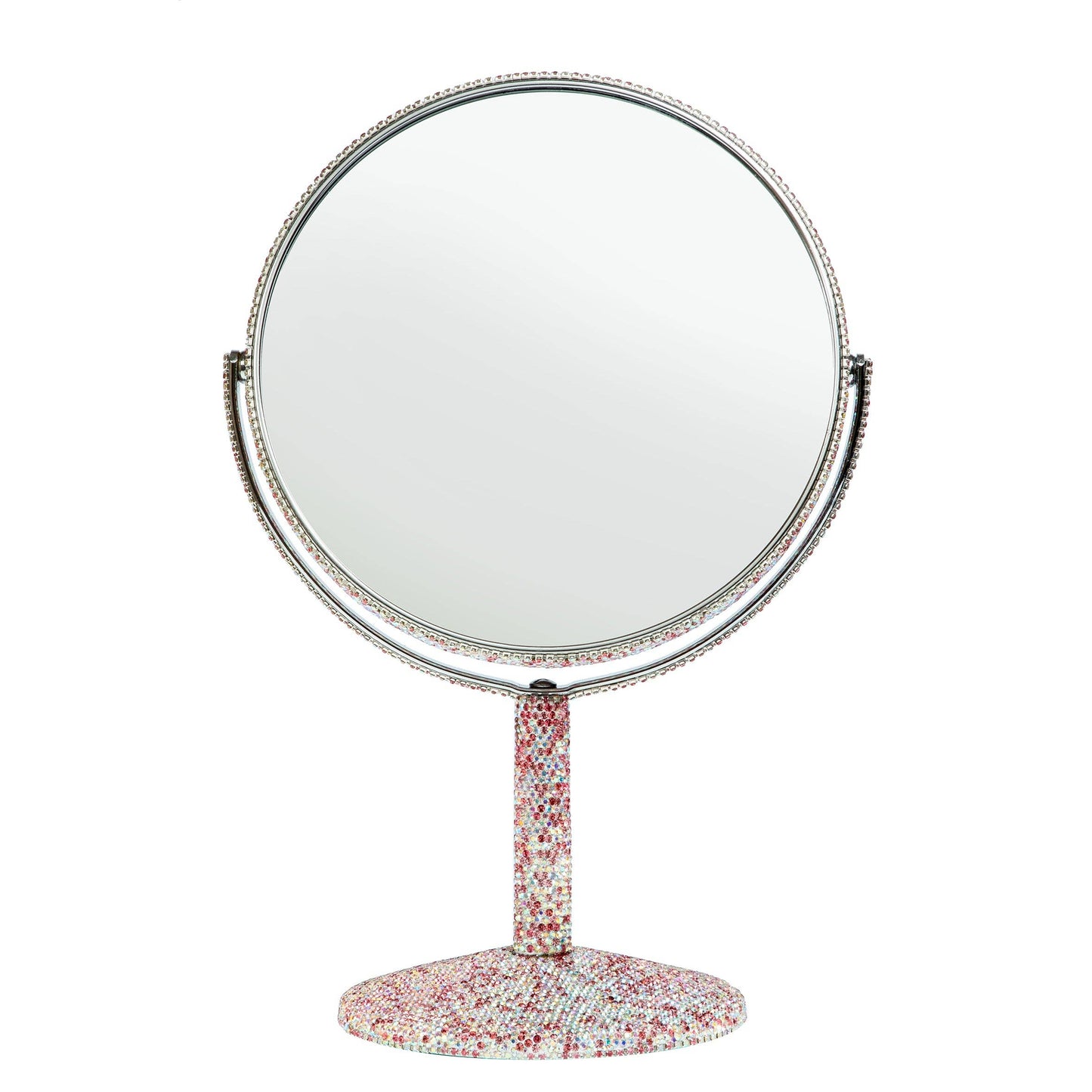 Ceramic Rhinestone Desktop Mirror