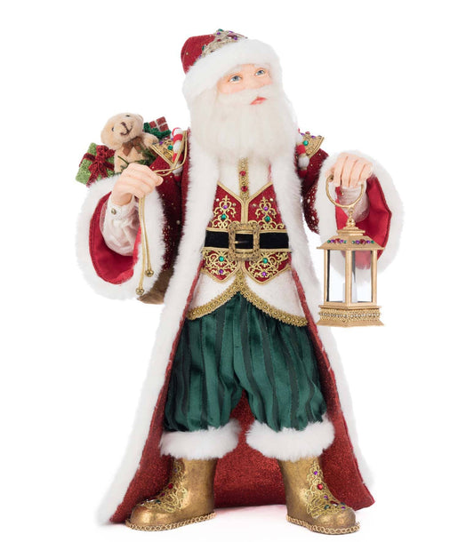 King Christopher Claus with Lantern Tabletop