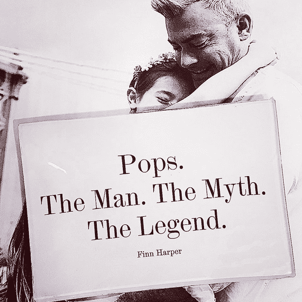 Pops. The Man. The Myth. The Legend. Decoupage Glass Tray