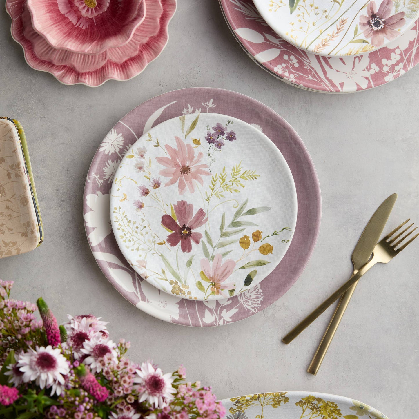 Wildflowers Salad Plate 9" (Each Set of 4)