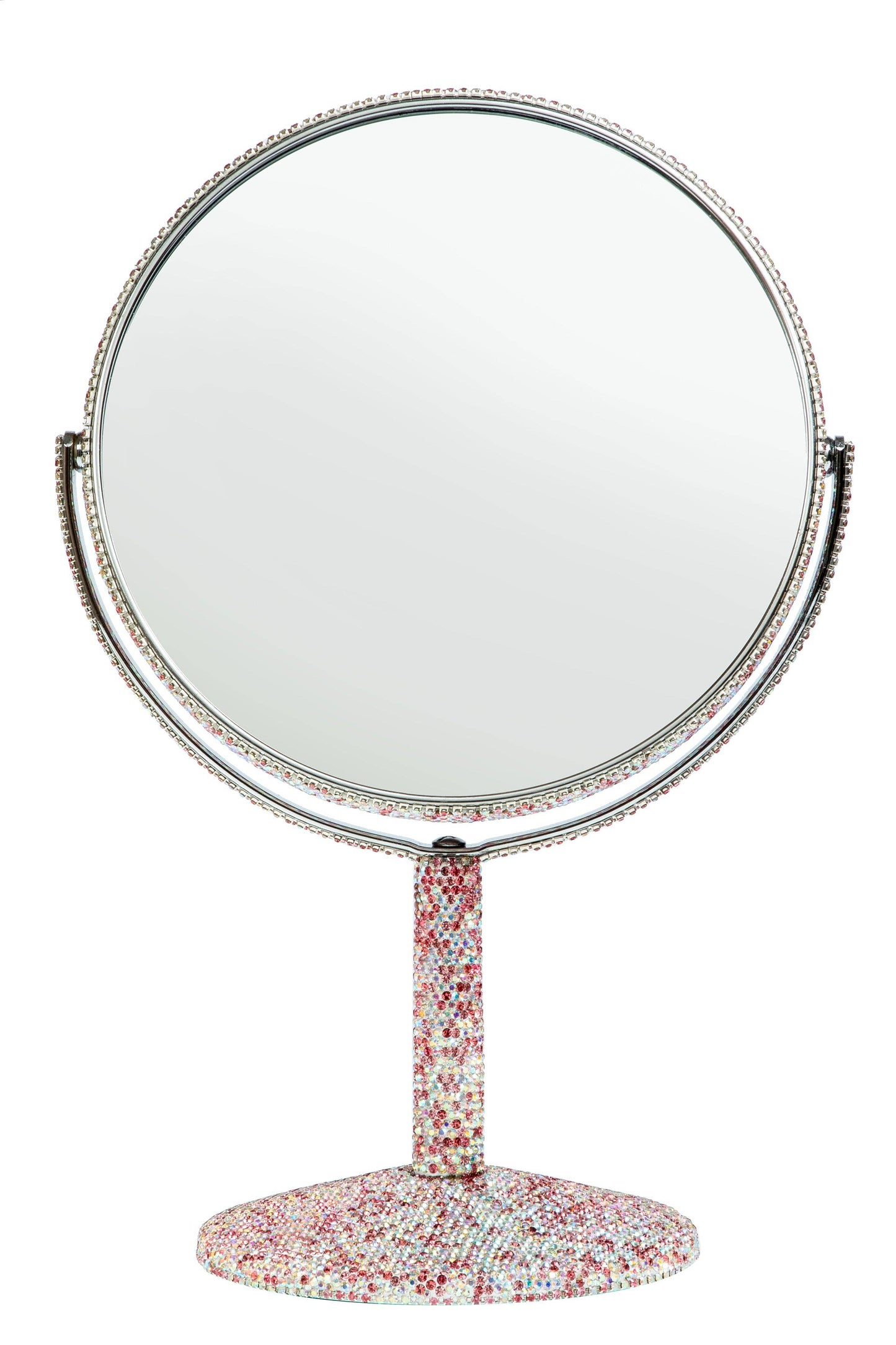 Ceramic Rhinestone Desktop Mirror