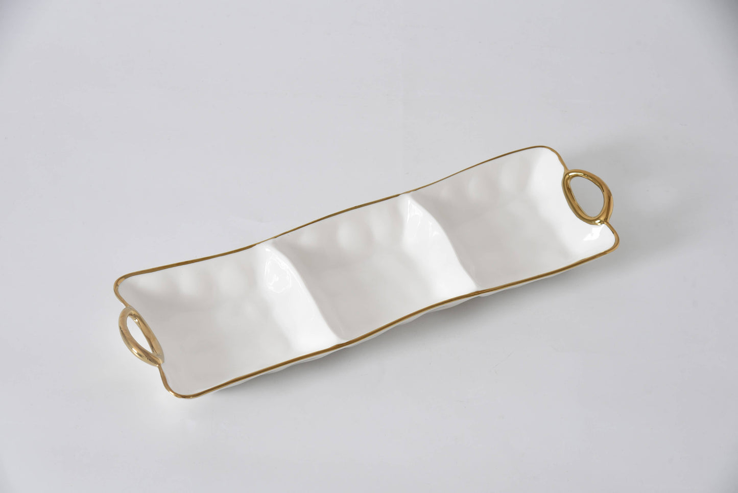 3 Section Porcelain Server