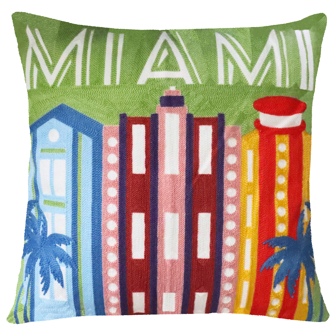 Miami Needlepoint Cushion (limited edition)