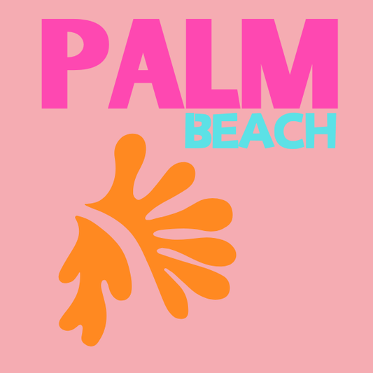 Acrylic  Coasters - Palm Beach- Set of 4