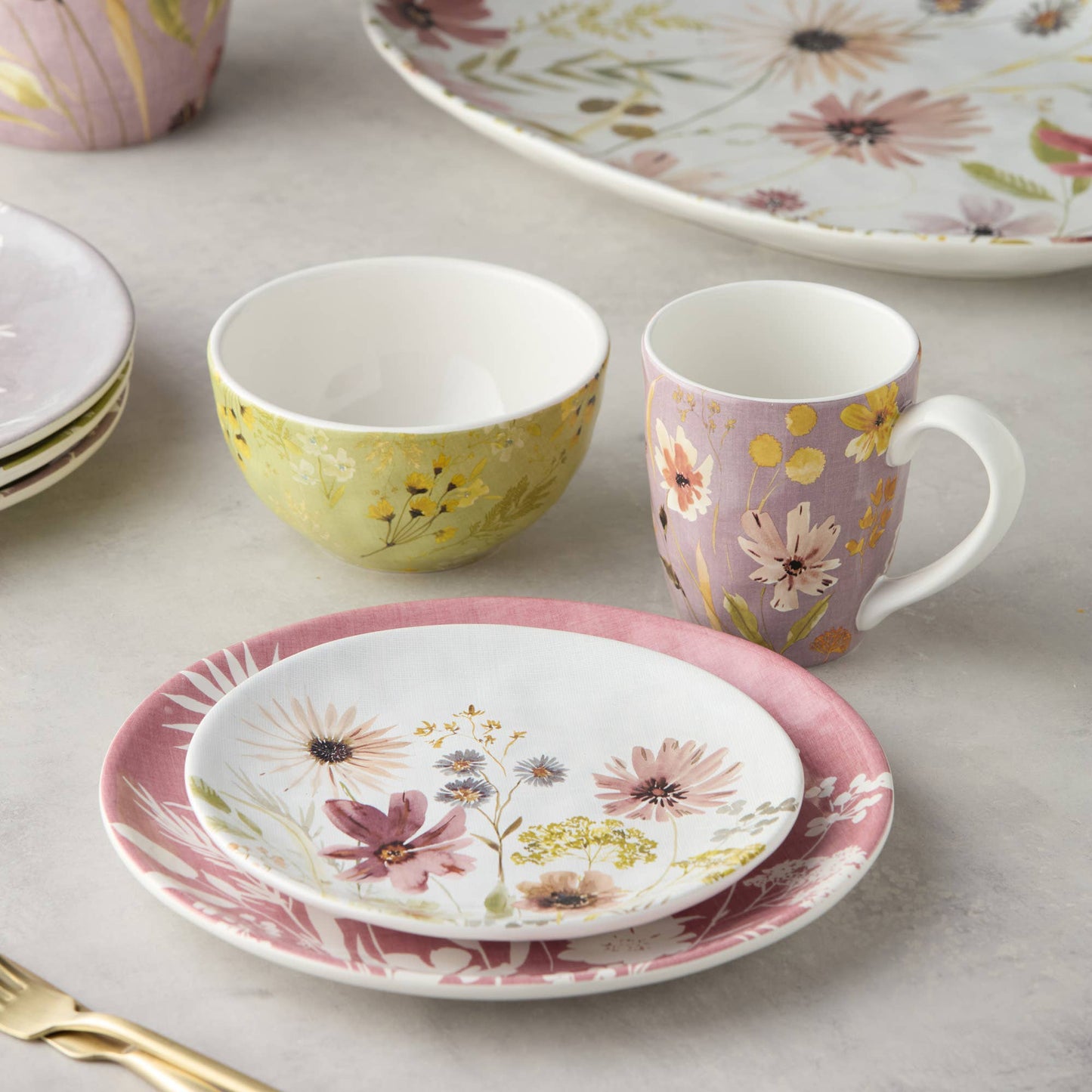 Wildflowers Salad Plate 9" (Each Set of 4)