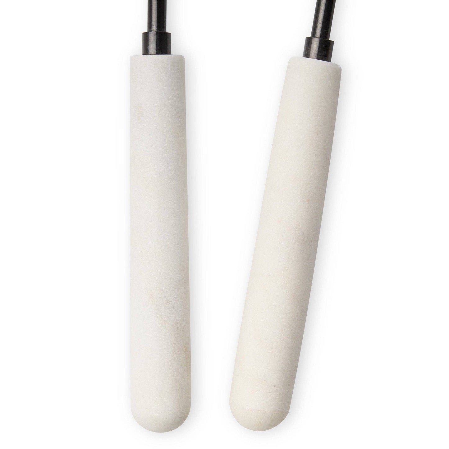 Snowy Marble Salad Server Set