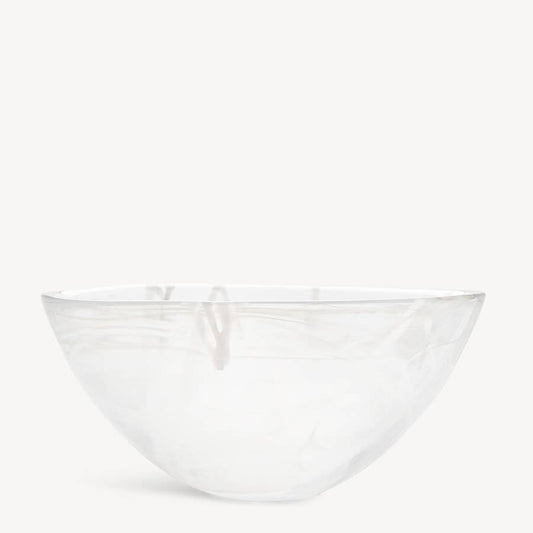 Contrast Bowl White/White Large
