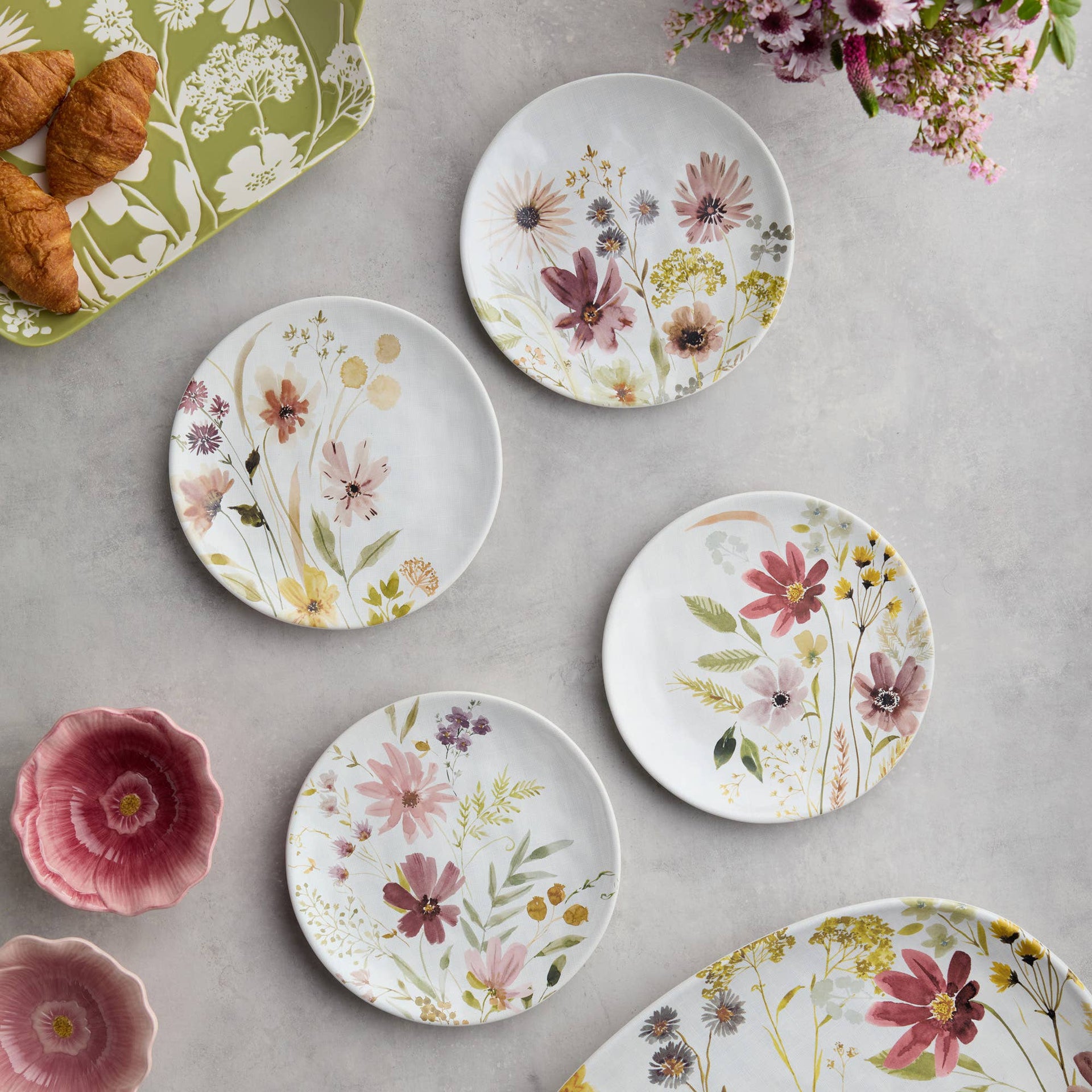 Wildflowers Salad Plate 9" (Each Set of 4)