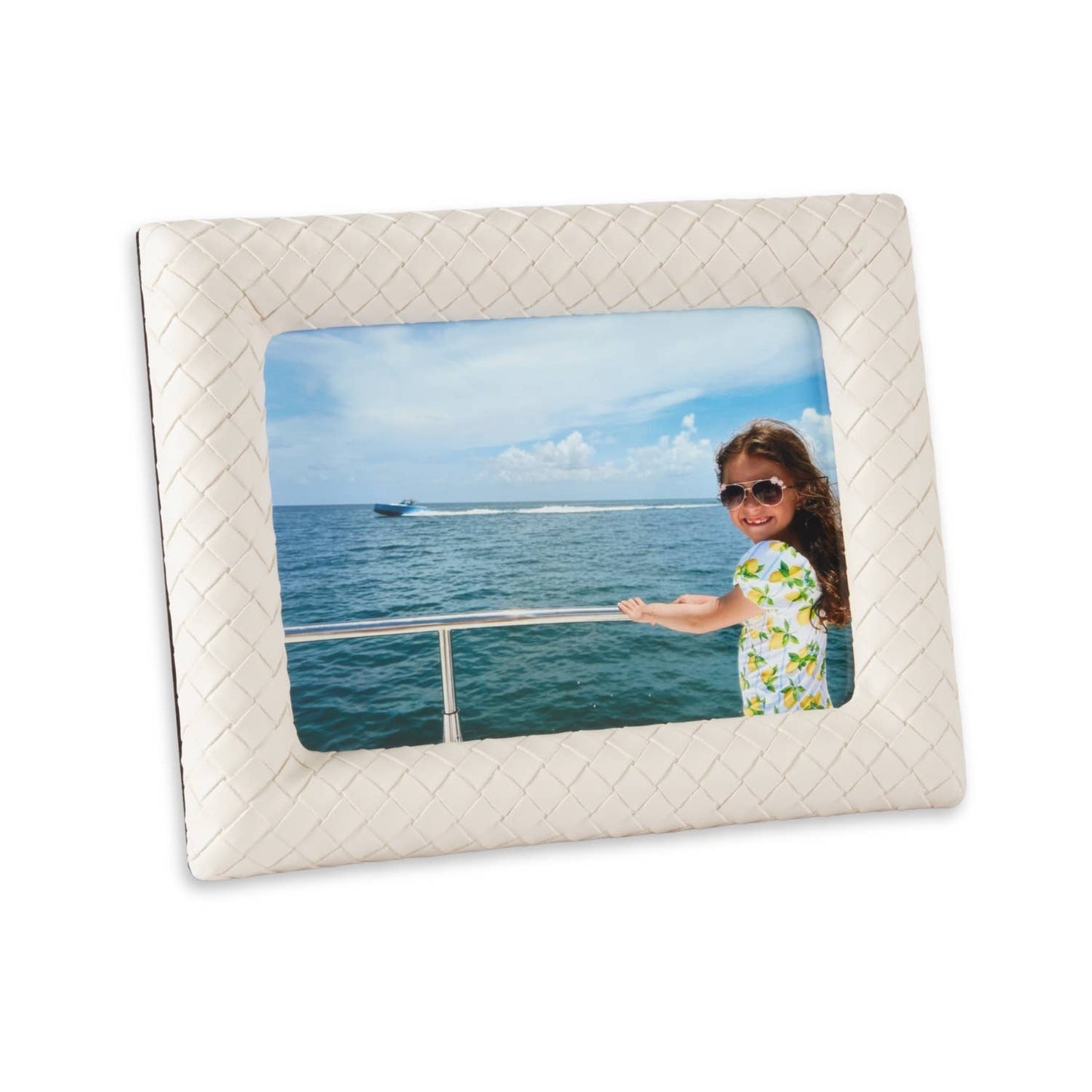 Genuine Leather Woven Frame