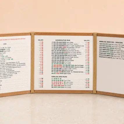 Mahjong Card Holder/Folio in Blue