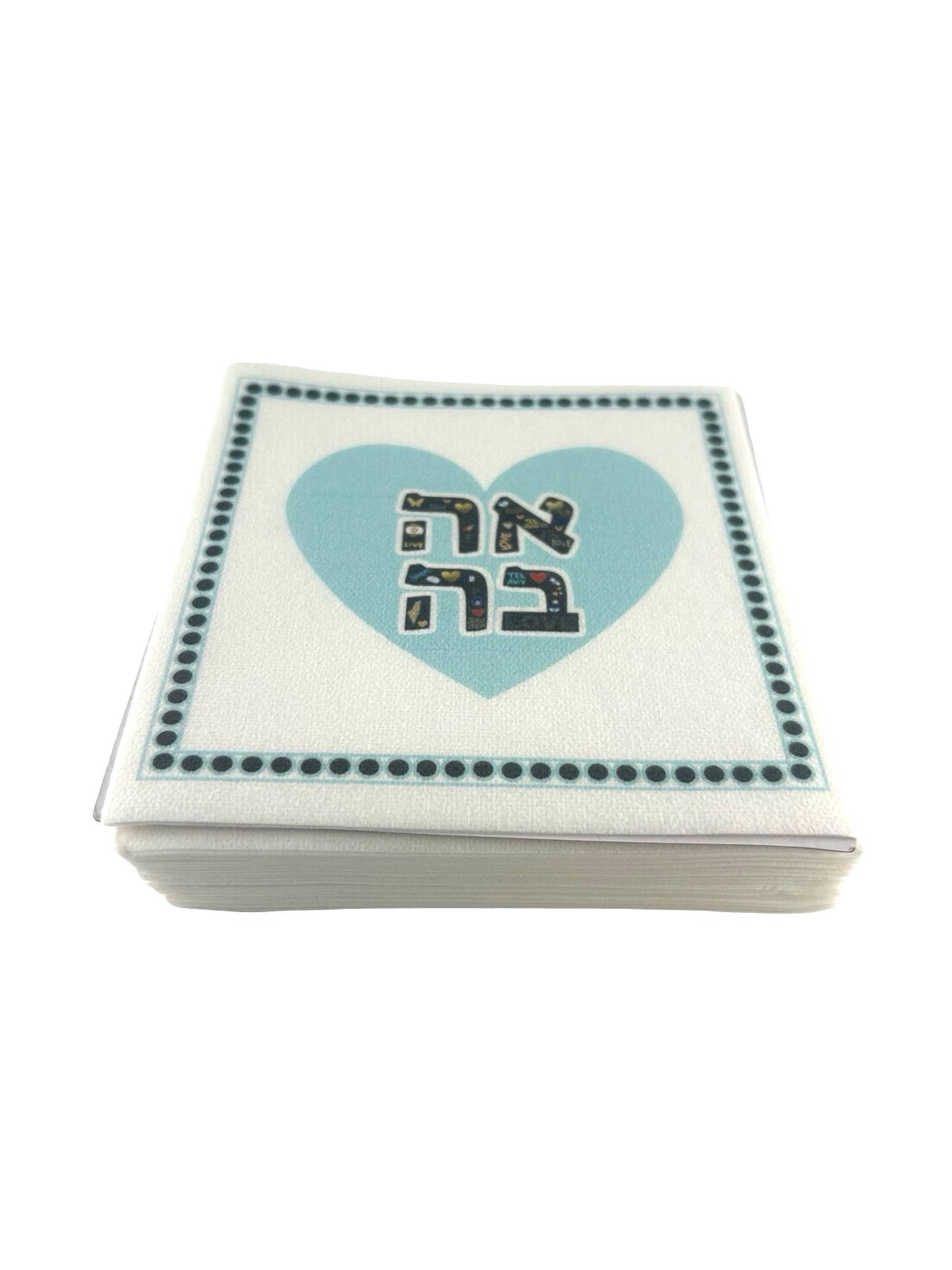 Linen-Feel Cocktail Napkins, Ahava Aqua