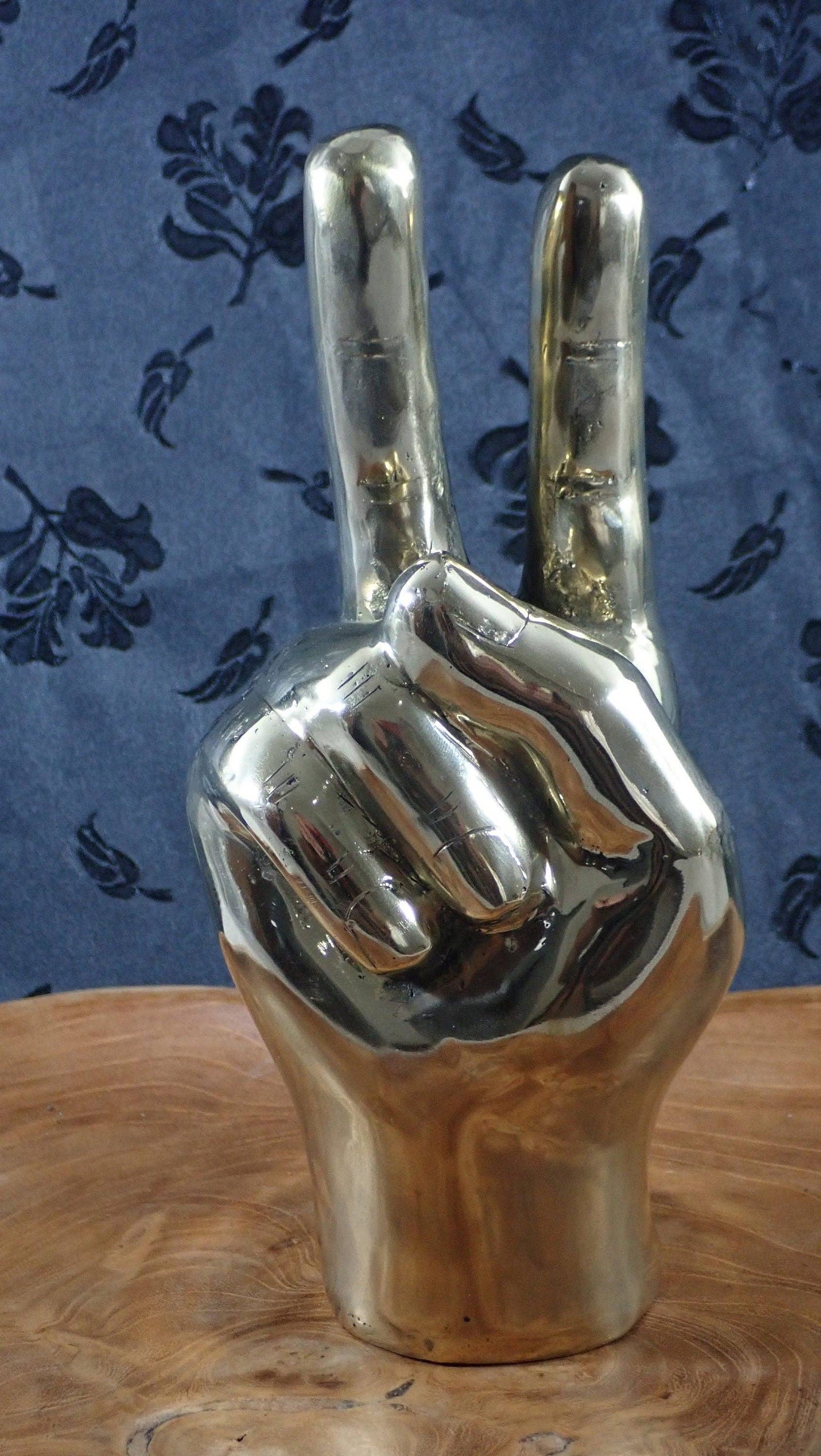 Peace decorative solid brass hand