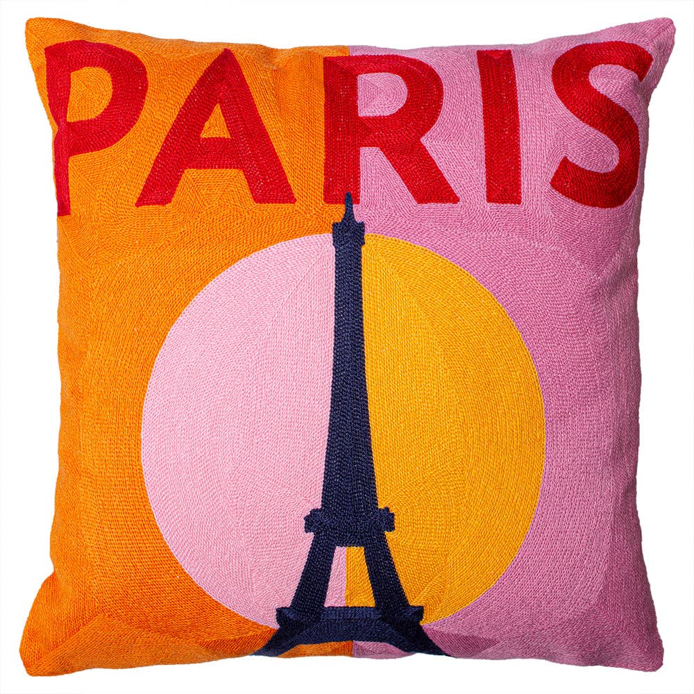 The Pillow Drop Paris Needlepoint Cushion - Thumbnail 2