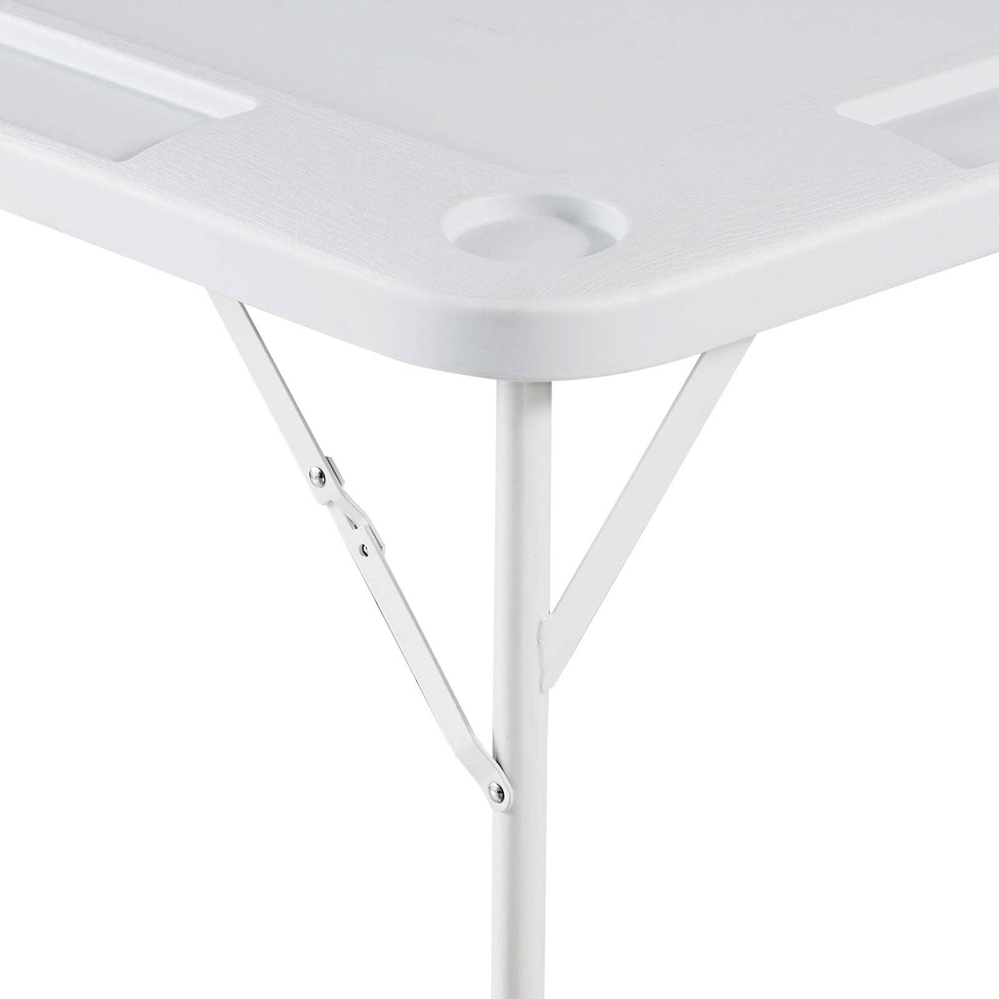 4 Player Folding Game Table with Cup Holders and Chip Tray