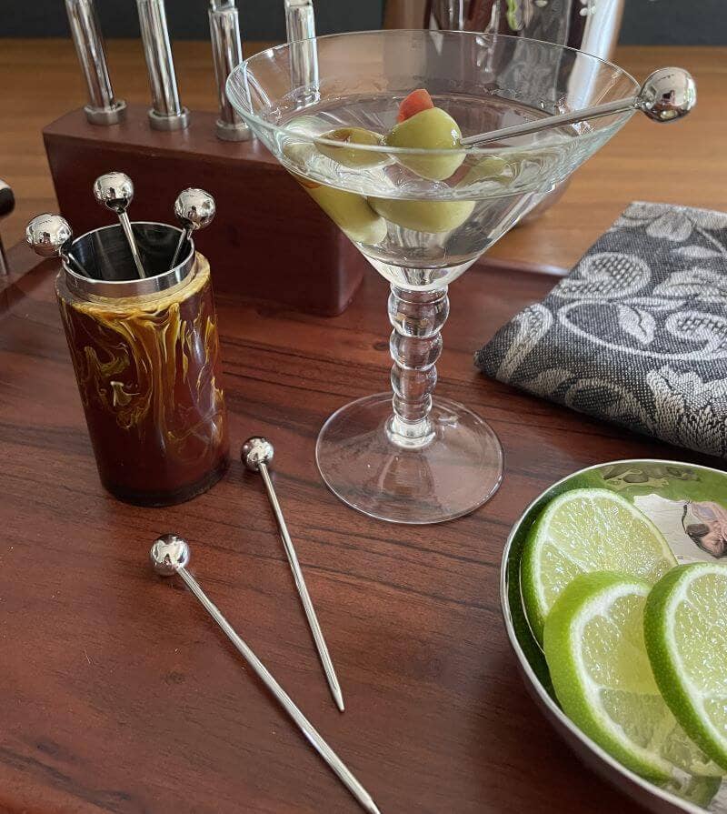 Brown Resin Cocktail Pickholder