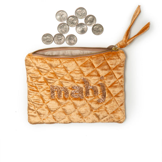 Mahjong Coin Pouch - Apricot