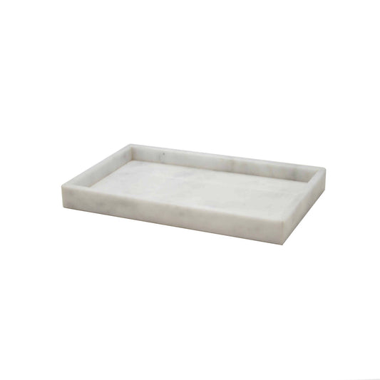 Pearl White Marble Polished Finish Small Tray