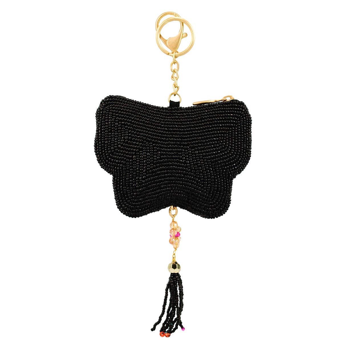 Flight of Fancy Butterfly Beaded Coin Purse